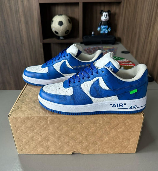 Louis Vuitton x Air Force 1 Low White Team Royal