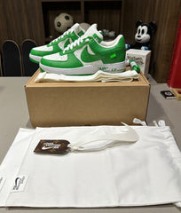 Louis Vuitton x Air Force 1 Low White White Green