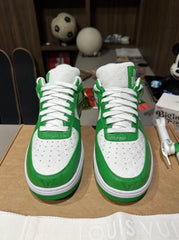 Louis Vuitton x Air Force 1 Low White White Green